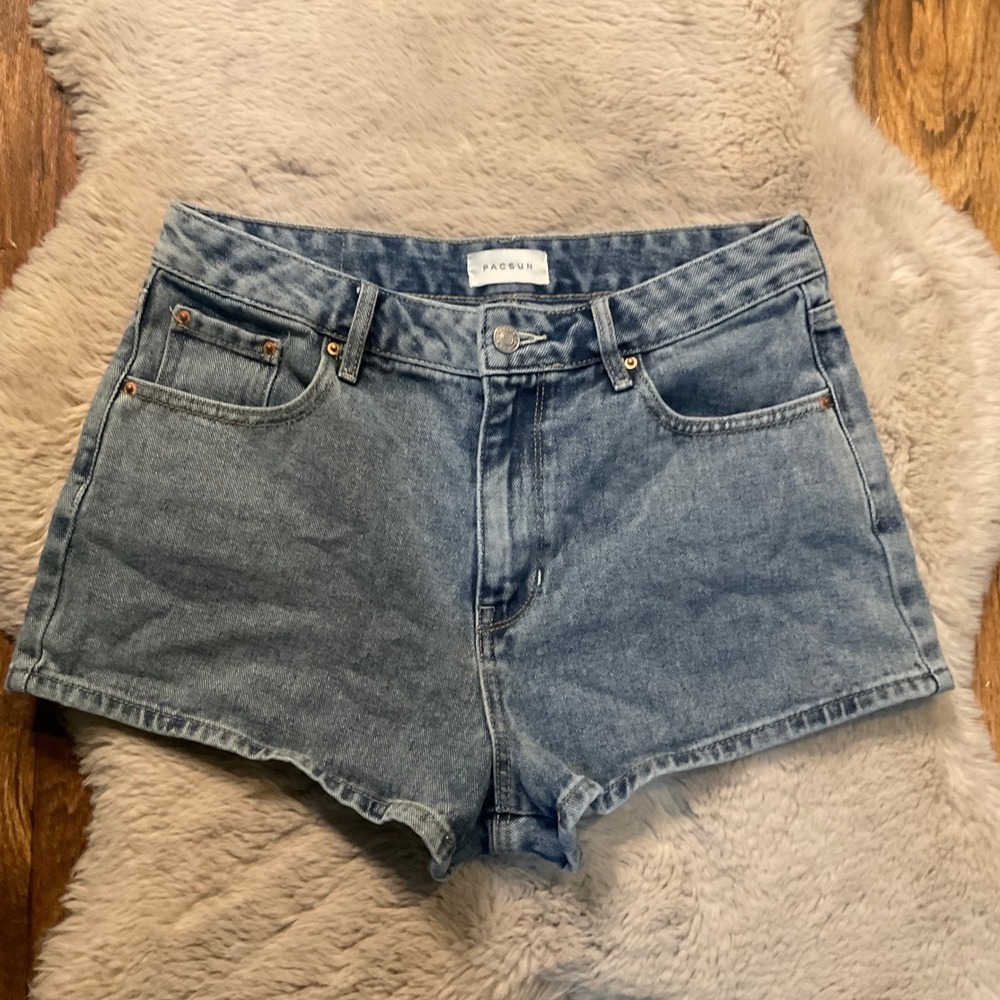 Pacsun High Rise Festival Shorts‎ Women's Size 28 Raw Hem